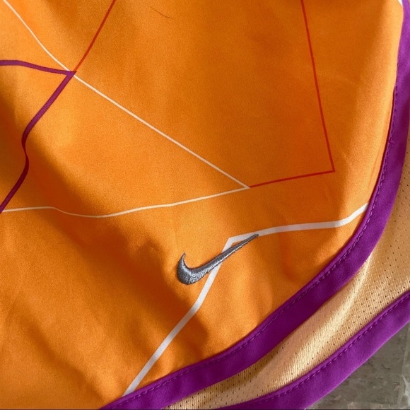 Nike Dri-Fit Tempo Running Shorts. Orange and Purple, Size Small‎ S​ - Picture 3 of 6